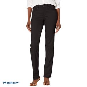 NYDJ Black Marilyn Straight Jeans Sz 10
